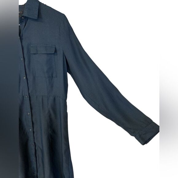 Scotch & Soda Maison Scotch Dark Blue Shirt Dress with Pin Stripes Size M - Picture 5 of 11